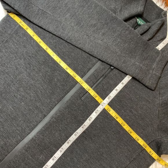 50% off! ORVIS full zip mock neck wool blend sweater cardigan zippered pockets M - Picture 8 of 13